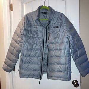 The North Face Mens Gray Large Puff puffer jacket coat
